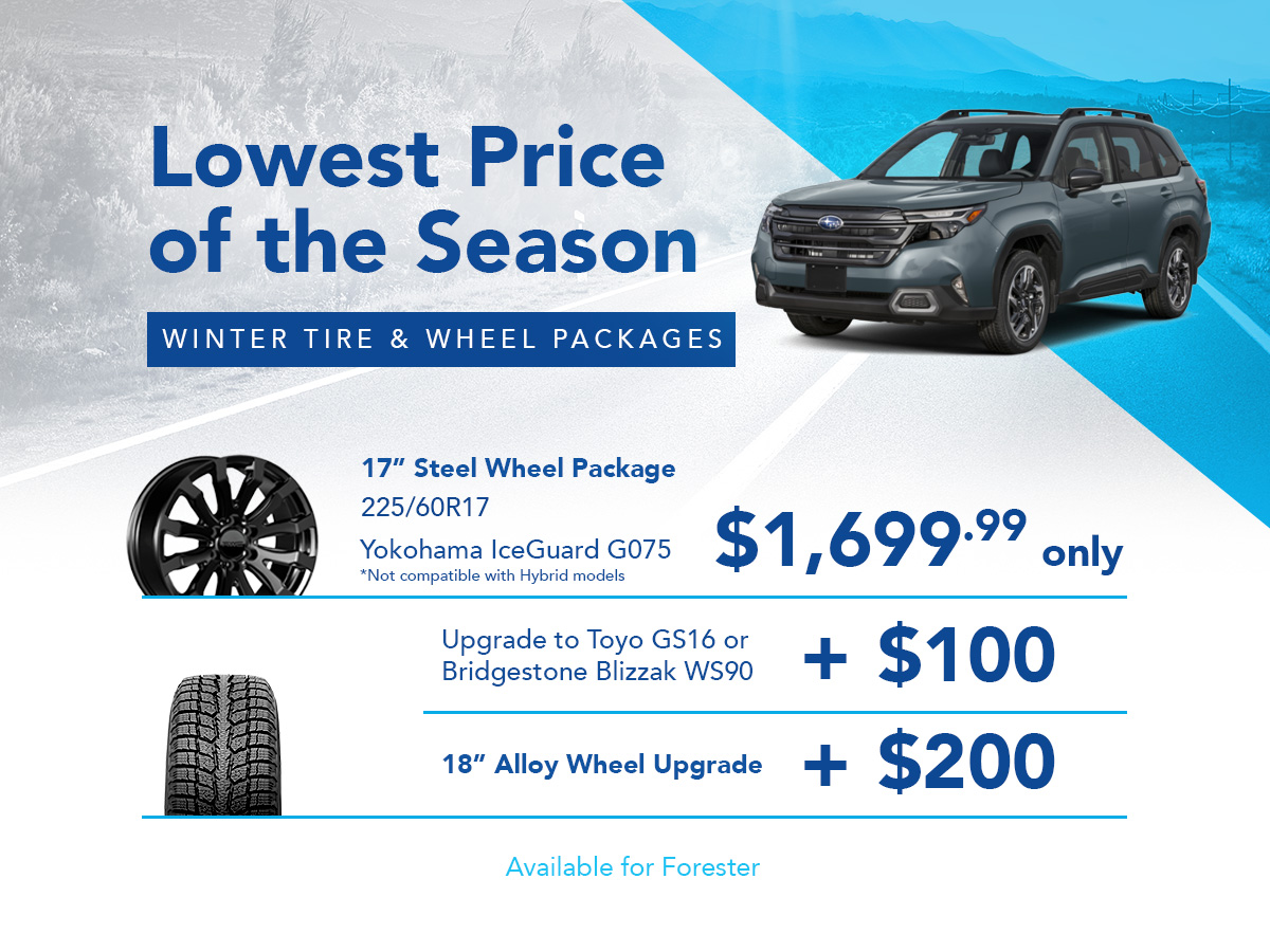 Forester Tire and Wheel Packages