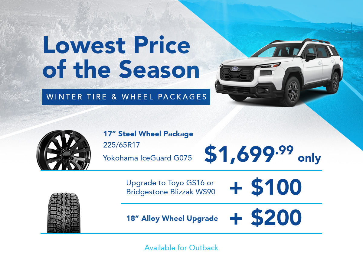 Outback Tire and Wheel Packages