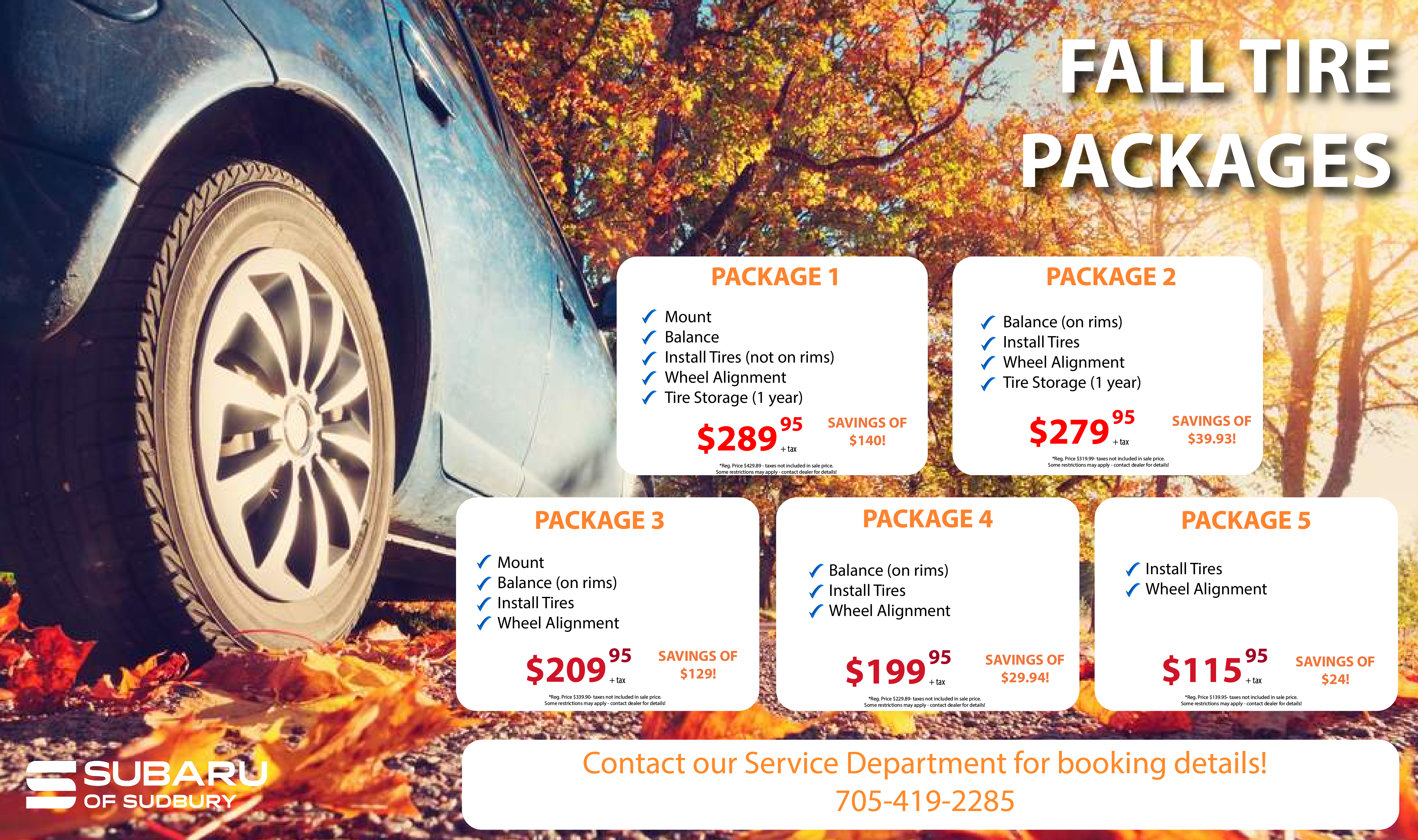 Fall Tire Packages Fall Tire Packages