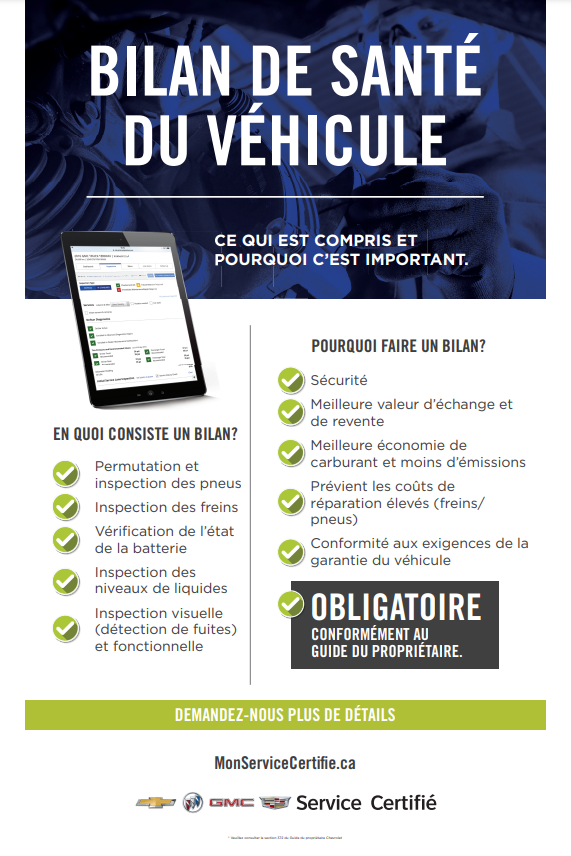 Bilan de santé du véhicule