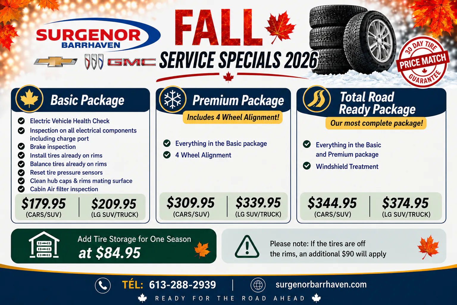 Fall EV Service Special 2026