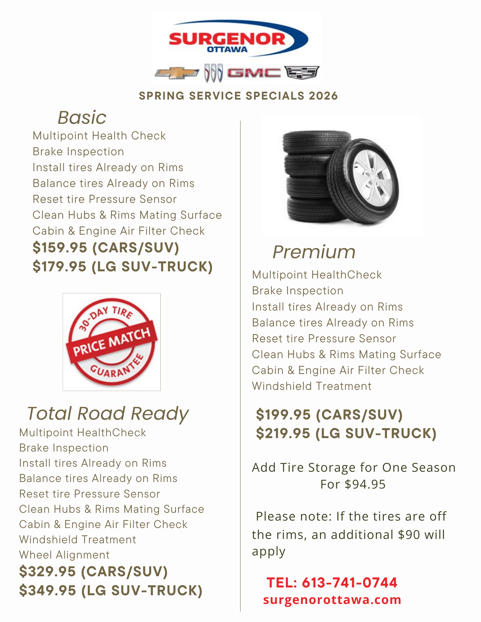 2026 SPRING SERVICE SPECIAL