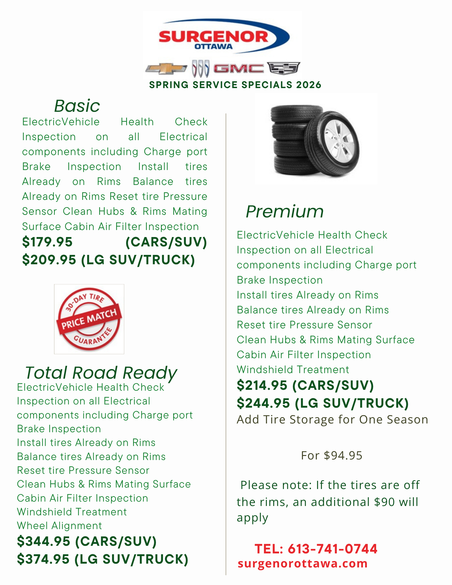 2026 SPRING EV SERVICE SPECIAL