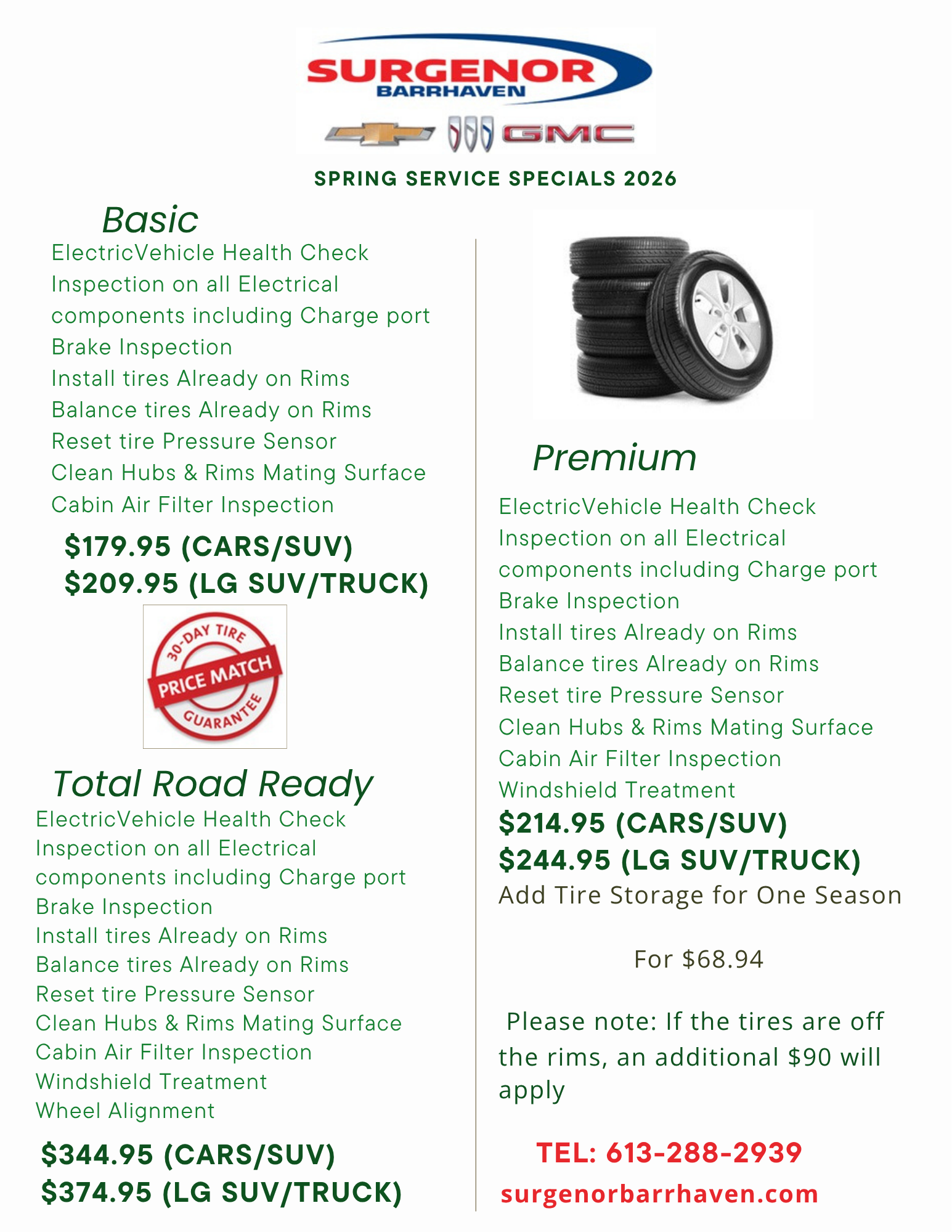 2026 SPRING SERVICE EV SPECIAL