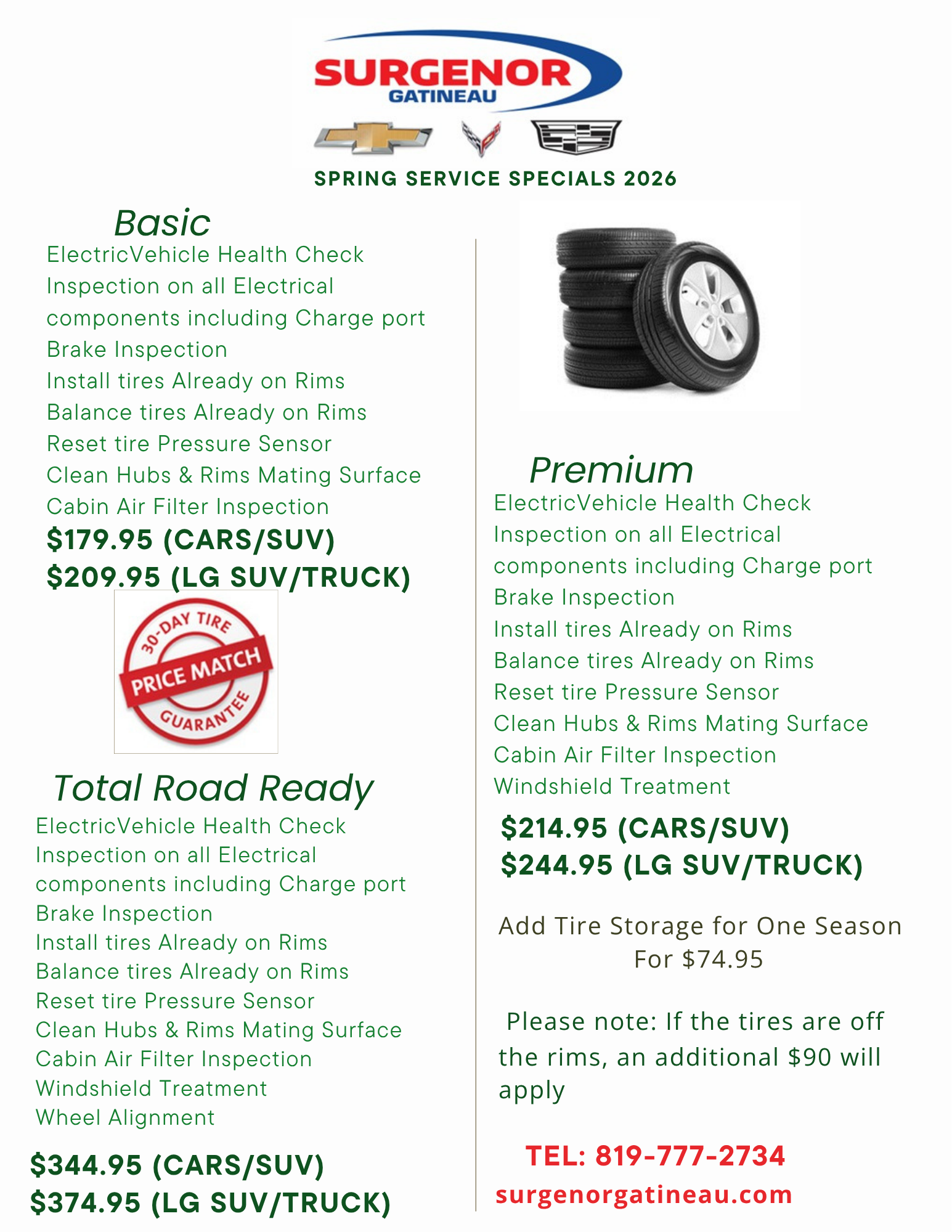 EV SPRING SERVICE SPECIALS 2026