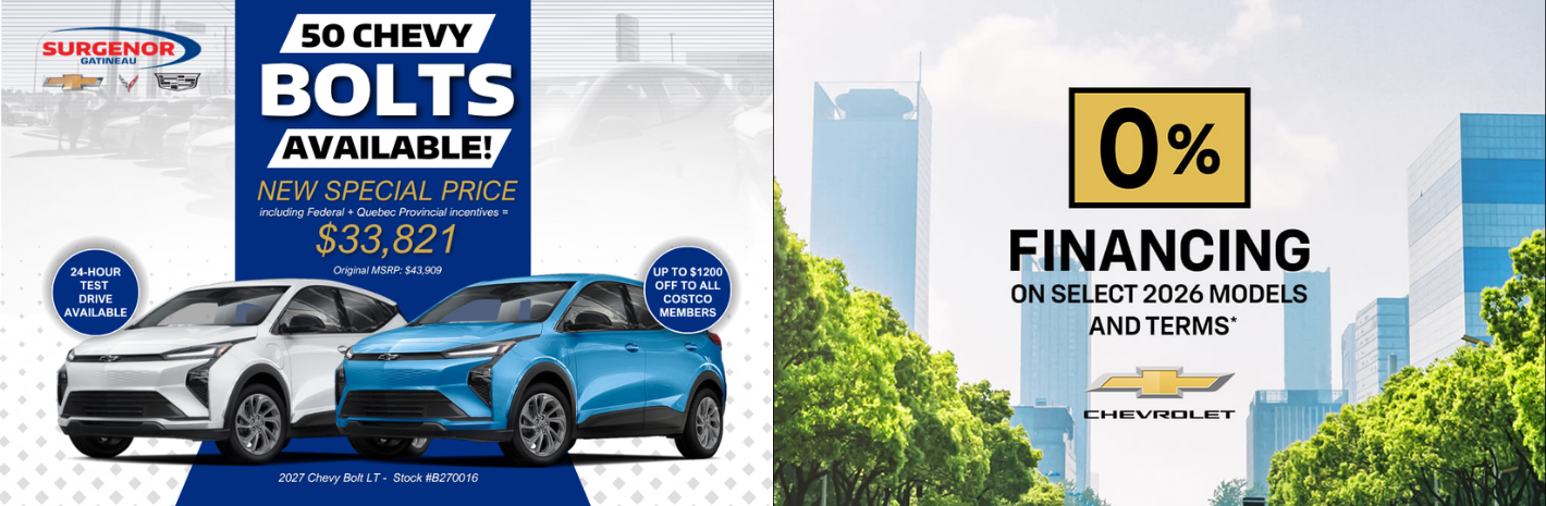 Monthly EV Bolt Offers