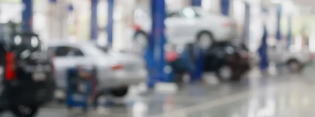 Blurry Photo of Car Service Garage