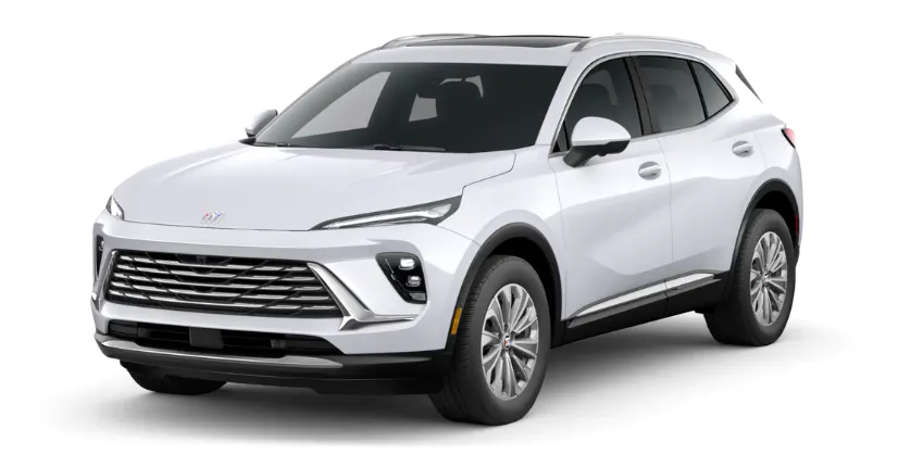 Buick Envision in Iridescent White Tricoat.