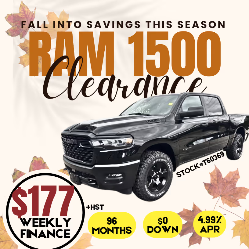 New Ram 1500 Finance Special Offers and Deals | Mississauga, Brampton, Toronto