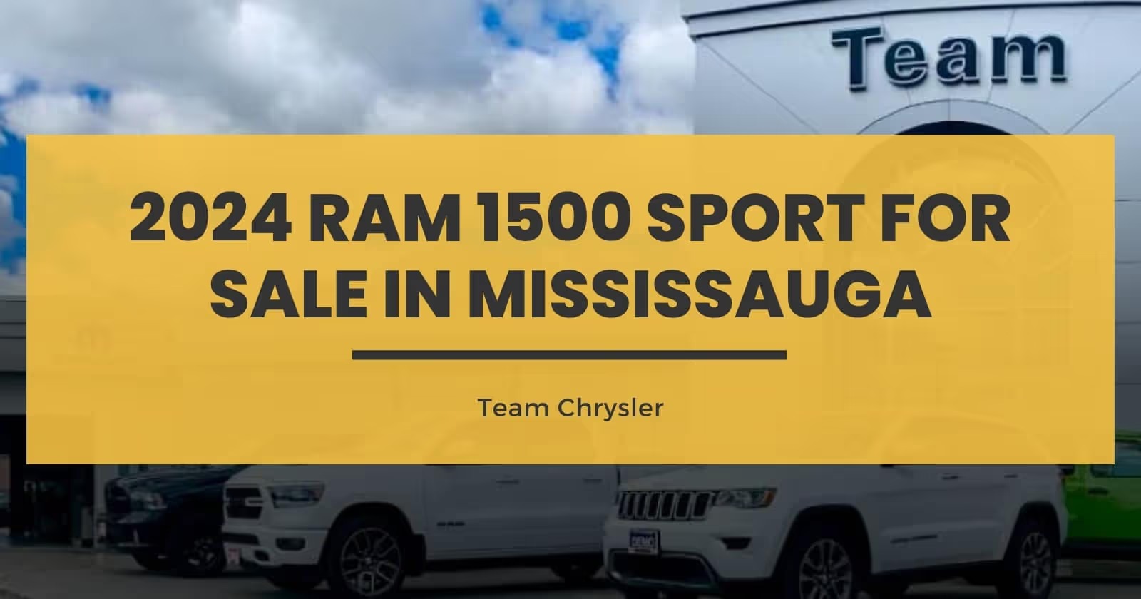 2024 Ram 1500 Sport for Sale in Mississauga, Brampton, and Toronto