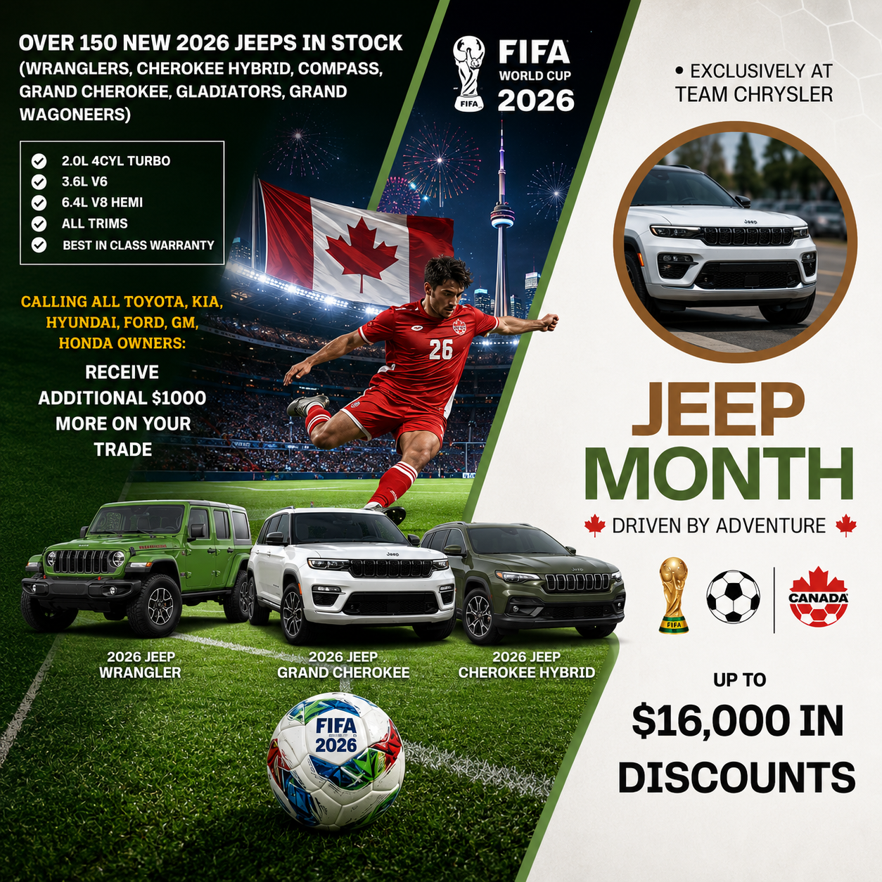 All Jeep Models fifa 2026 Jeep deals July 2026