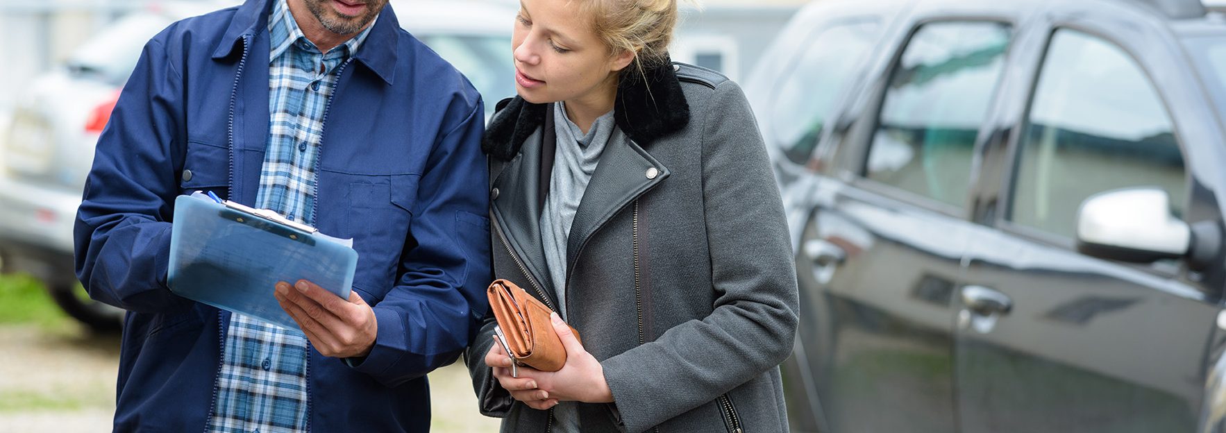 talking about insurance after accident