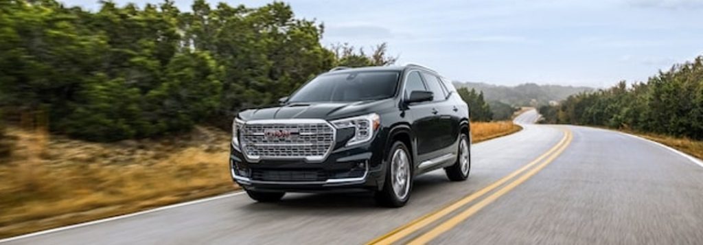 2023 GMC Terrain driving on a road