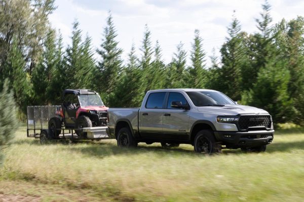 A 2026 Ram 1500 makes easy work of some towing.