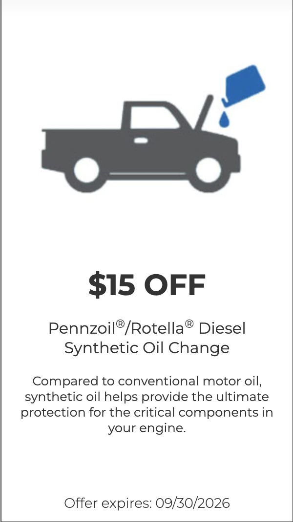 MOPAR Coupon: $15 OFF Synthetic Oil Change