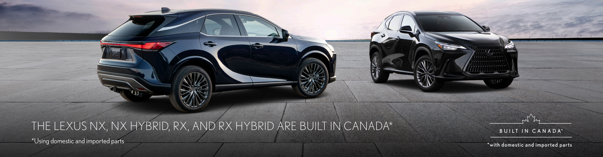 Lexus NX and RX Hybrid SUVs built in Canada at Tony Graham Lexus Ottawa