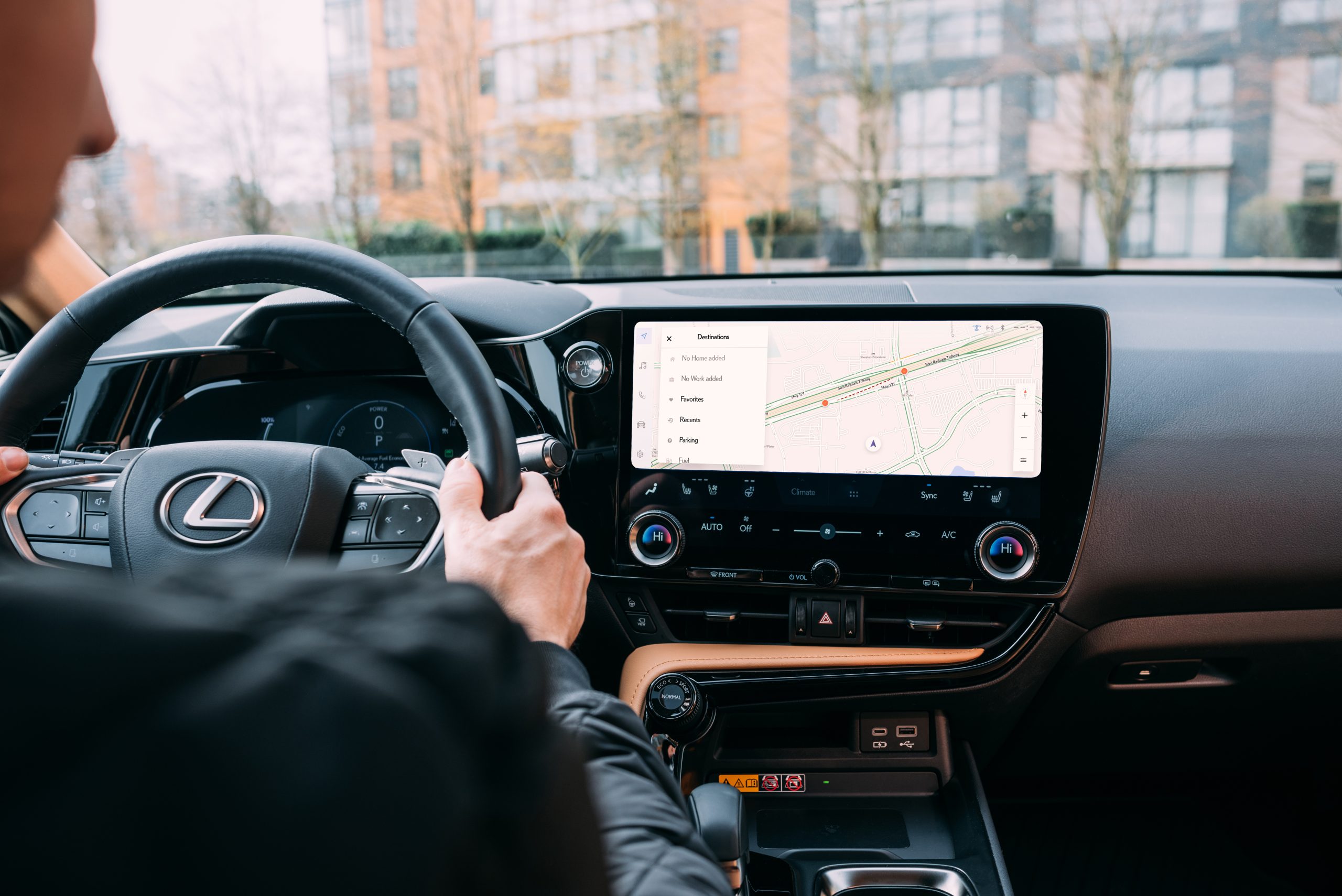 2026 Lexus NX exterior parked in a modern setting — available at Tony Graham Lexus Ottawa