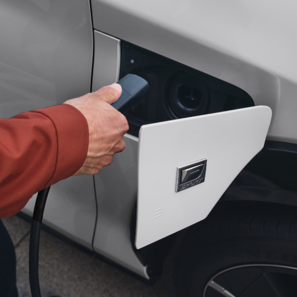 Charging port of the 2026 Lexus RZ electric luxury SUV