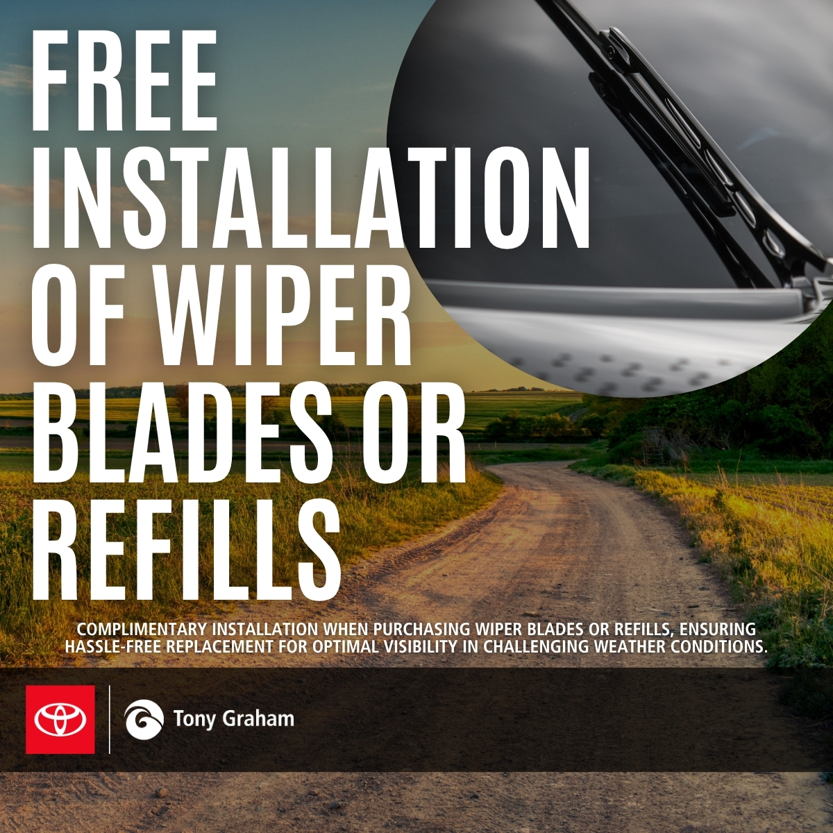 Offer – Free Installation Of Wiper Blades or Refills