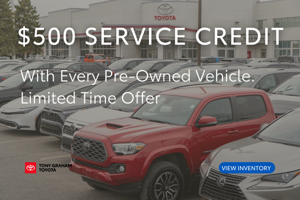 Tony Graham Toyota large used vehicle inventory Large selection of used cars, SUVs, and trucks available at Tony Graham Toyota in Ottawa