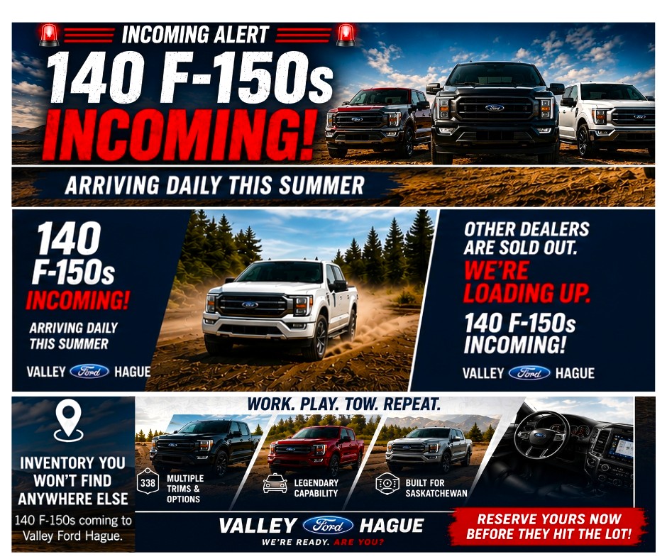 Incoming F-150’s