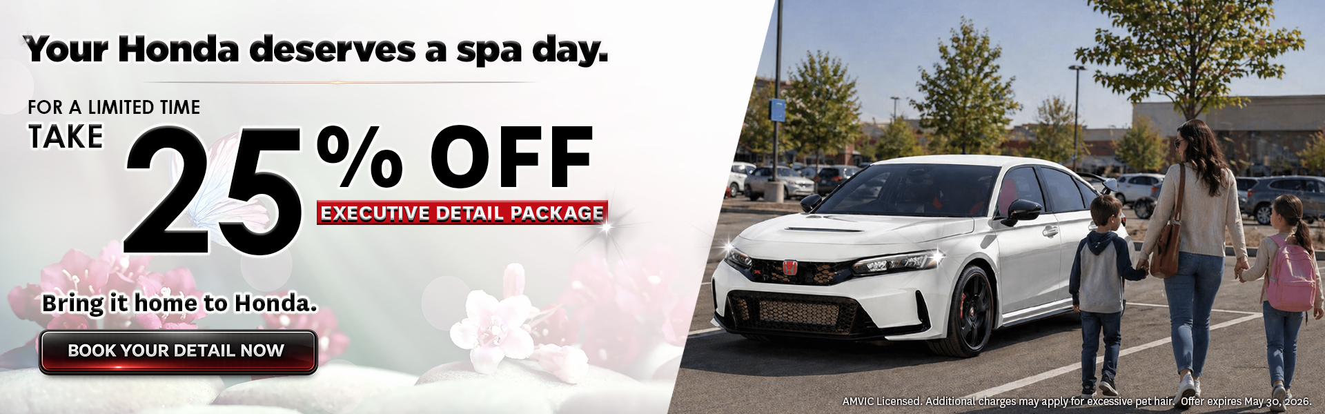 Save 25% off our Executive Detailing package this May!