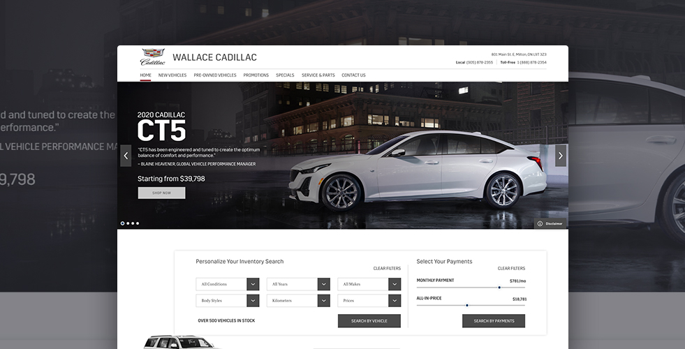 New & Used Vehicles, Service, & More Wallace Cadillac in Milton, ON