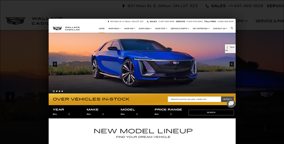 New & Used Vehicles, Service, & More Wallace Cadillac in Milton, ON