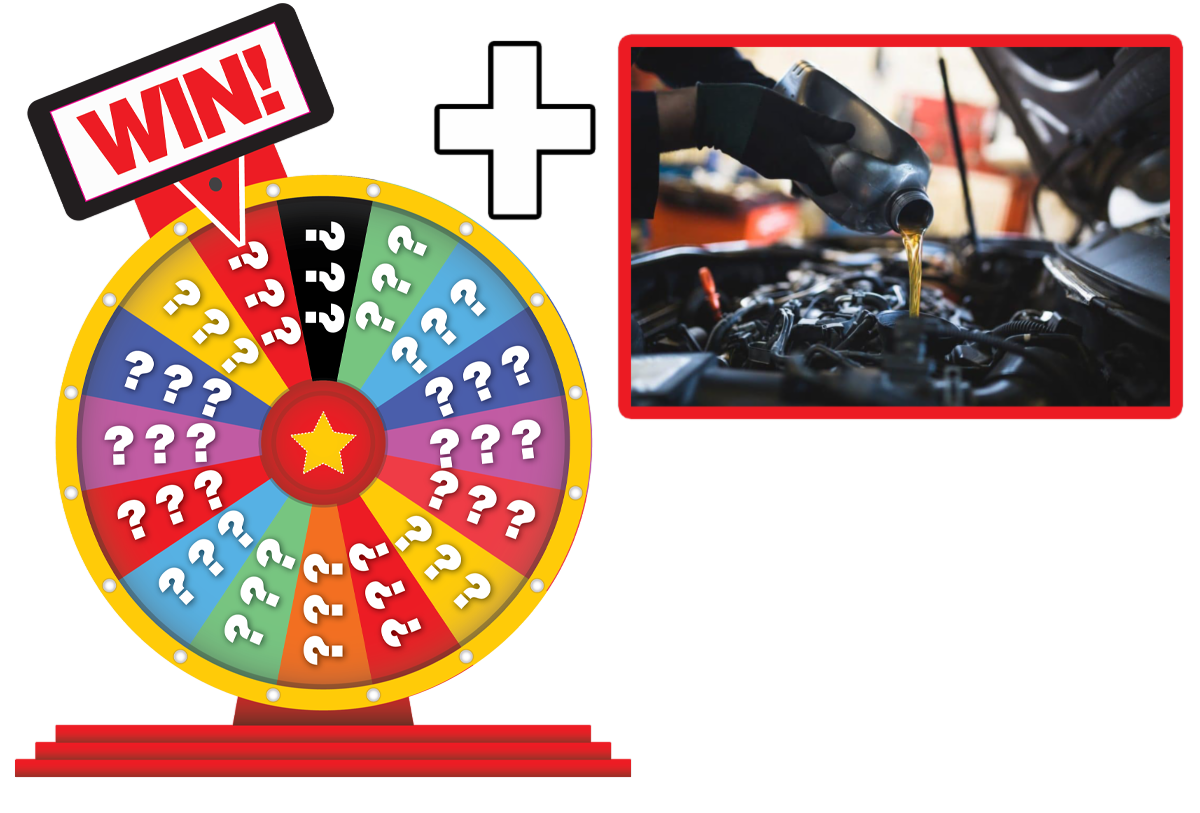 Kitchener Chrysler Spin to win & 1 Bonus Oil Change with every new or used in-stock purchase. 
 width=