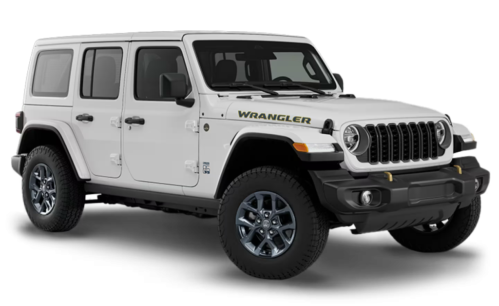 white 4 door jeep wrangler white