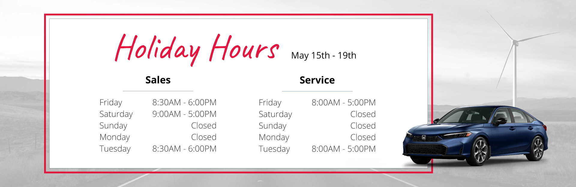 Closure Notice Victoria Day 2026_Web Hours