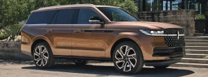 A bronze 2025 Lincoln Navigator.