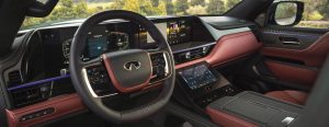 Steering wheel inside 2026 INFINITI QX80