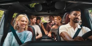 People sitting inside 2026 INFINITI QX80