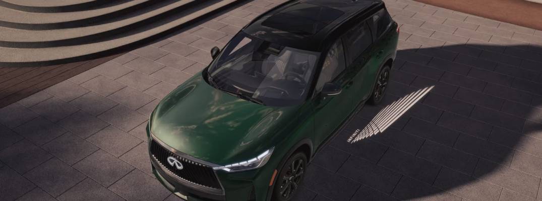 qx60 parked on pavement.