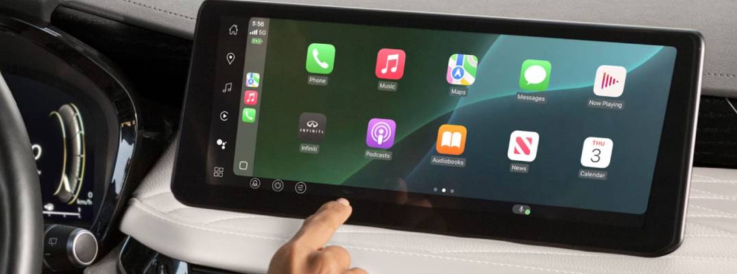 apple carplay inside infinti qx60