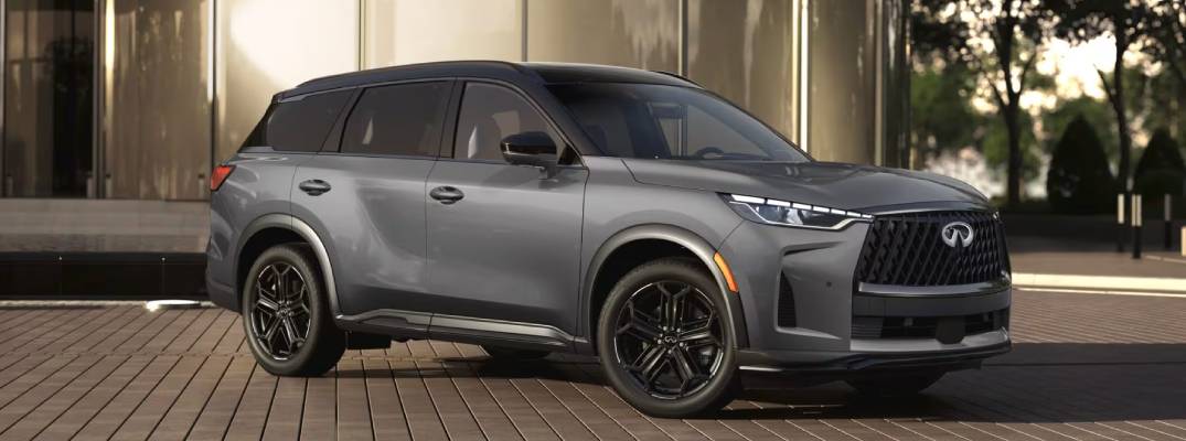 2026 infiniti qx60 parked on pavement