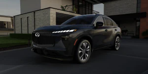 2027 INFINITI QX65 parked on driveway