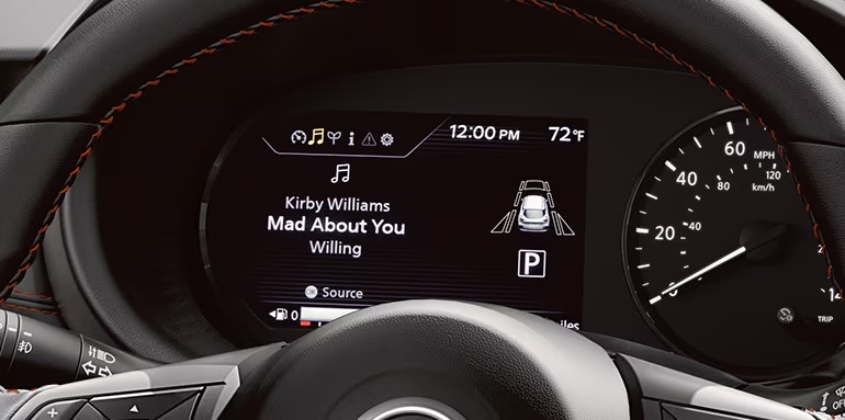 Close up of digital gauges 