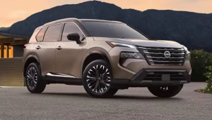 2026 Nissan Rogue parked on road.