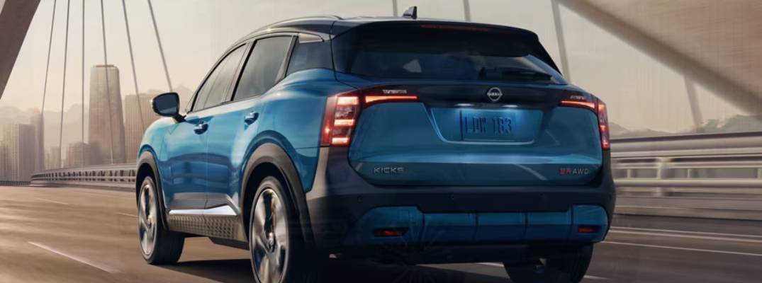 2026 Nissan Kicks driving on bridge