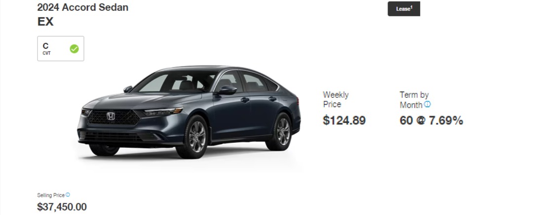 Accord Lease Specials
