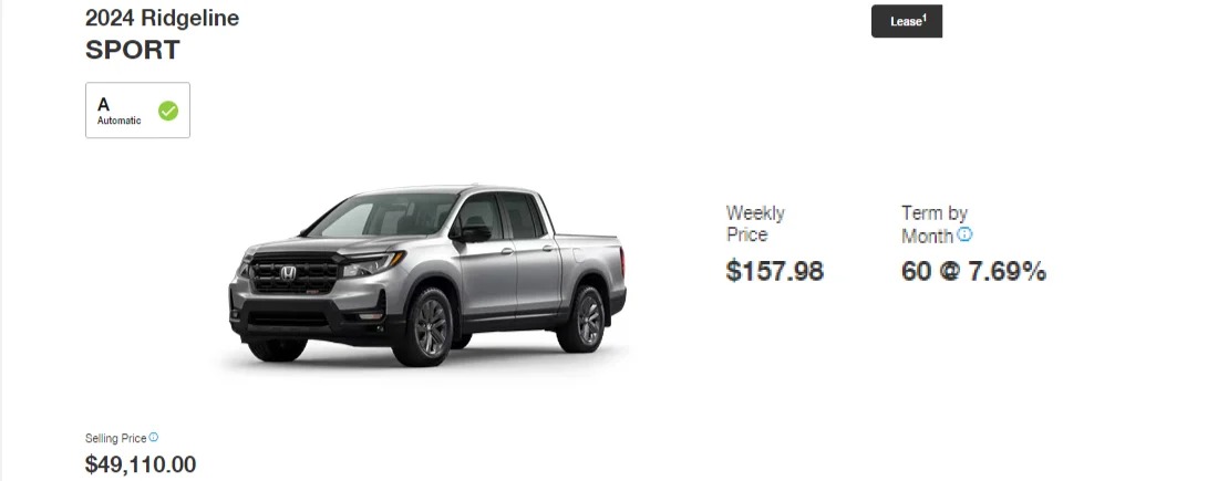 Ridgeline Lease Specials