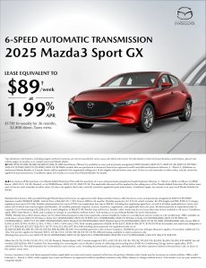 2025 Mazda3 Sport GX Offer