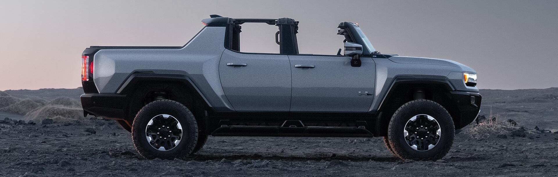 Side view of 2025 GMC Hummer EV Pickup.