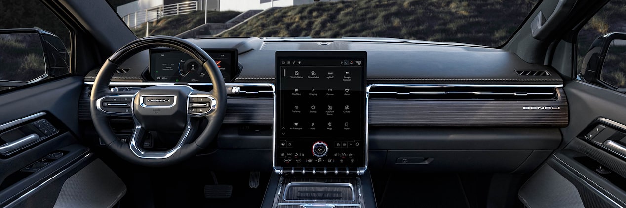 Multimedia screen on 2025 GMC Sierra EV Denali