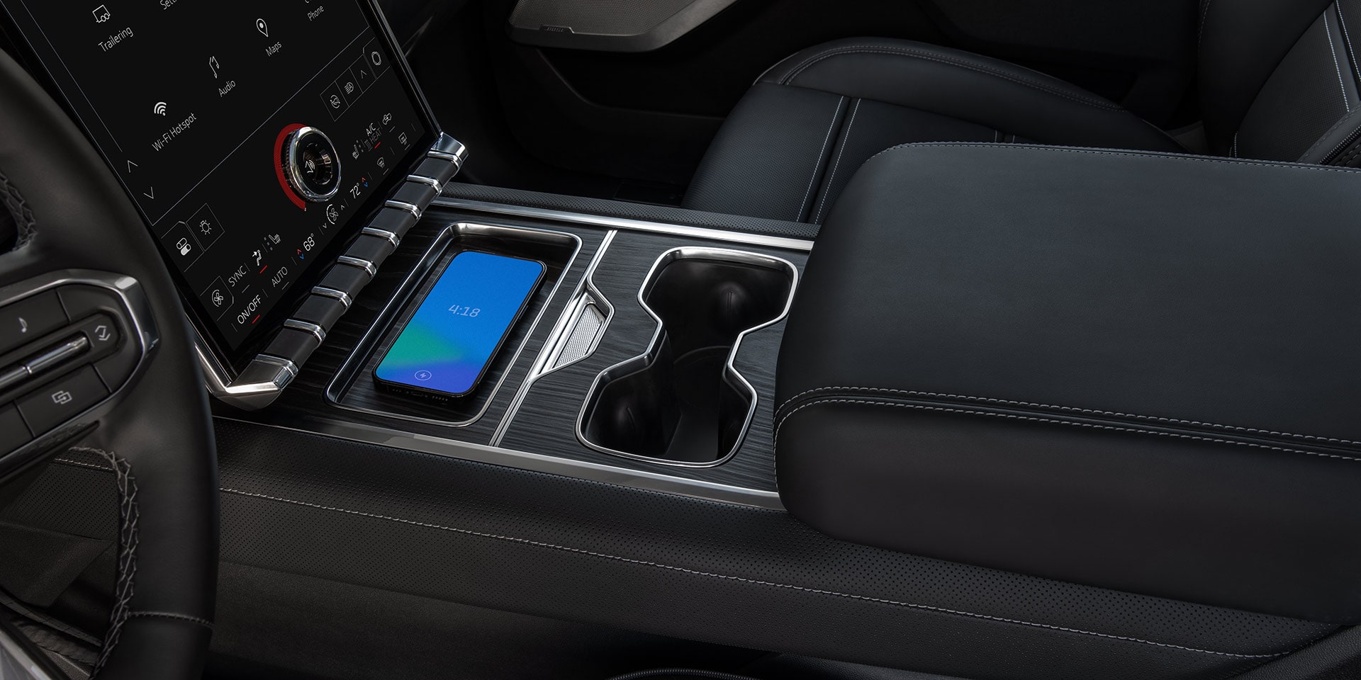 Front console on 2026 GMC Sierra EV
