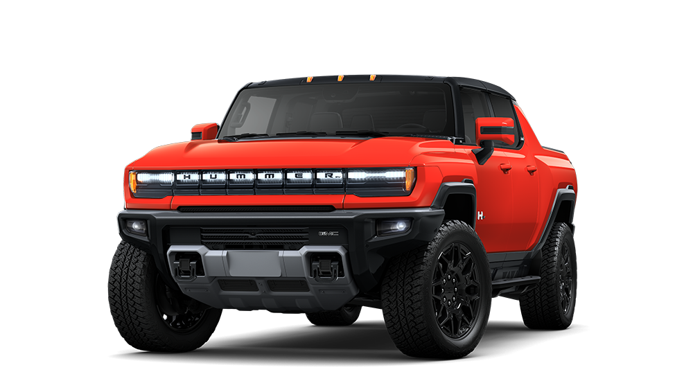 GMC Hummer EV Pickup in orange 