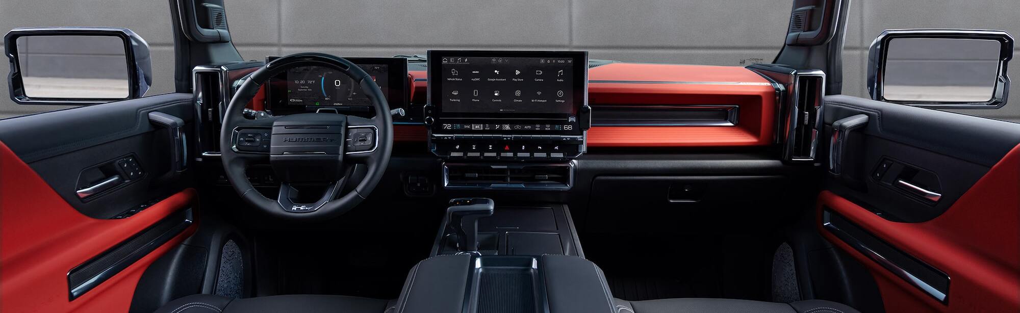 Multimedia screen inside 2026 GMC Hummer EV SUV