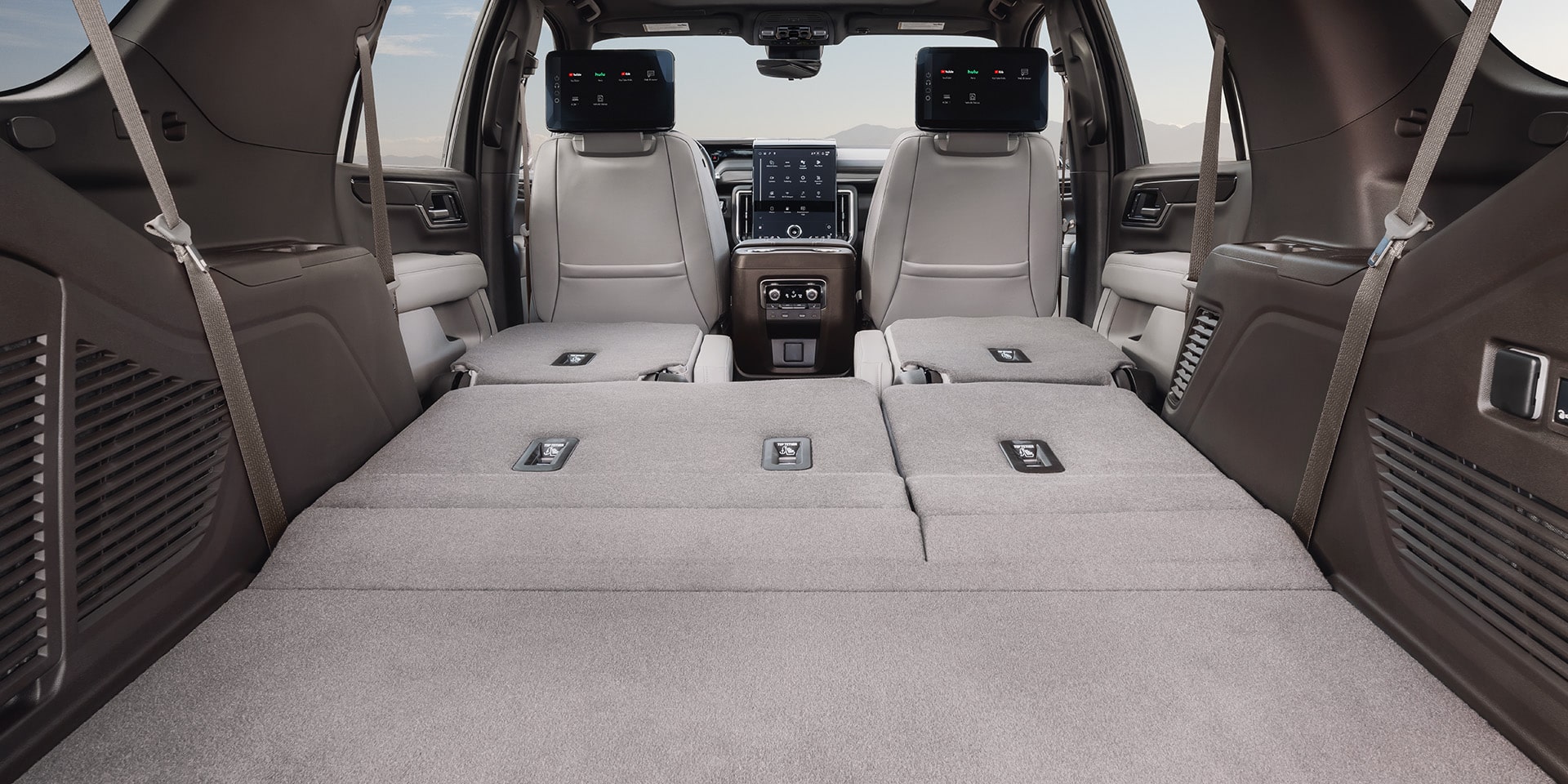 2026 GMC Yukon & Yukon XL rear seats folded down